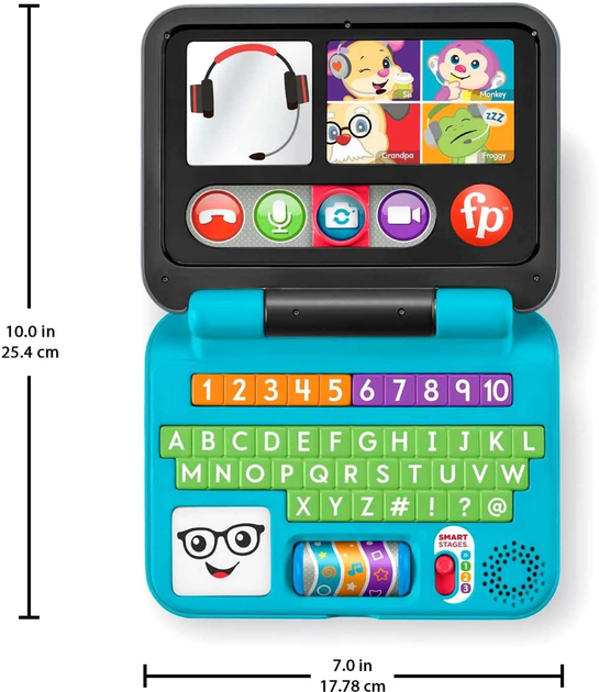 Laptop dla dzieci Fisher-Price Laugh Learn My First (0194735067183) - obraz 4