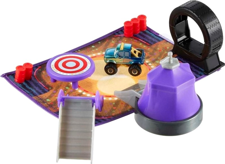 Zestaw do zabawy Mattel Tubo Stunt Circus MiniCars on The Road (0194735125104) - obraz 2