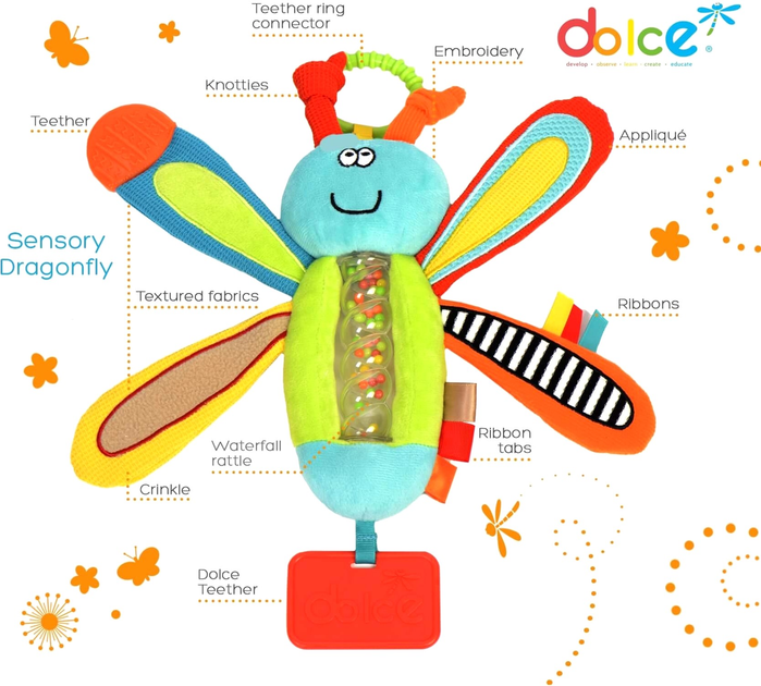 Іграшка-підвіска для коляски Dolce Dipsy the Dragonfly (8718591951336) - зображення 4
