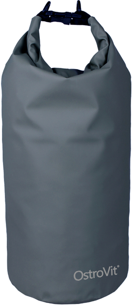 Водонепроникна сумка OstroVit Dry Bag 20 л Сіра (5903933907369) - зображення 1