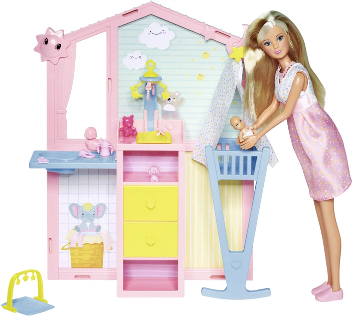 Zestaw lalek Simba Toys Steffi w ciąży i pokój dla niemowlaka (4006592078904) - obraz 2