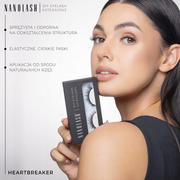 Sztuczne rzęsy Nanolash Eyelash w kępkach Heartbreaker 36 szt (5905669547840) - obraz 4