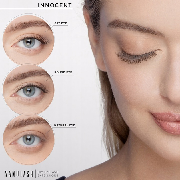 Sztuczne rzęsy Nanolash Eyelash w kępkach Innocent 36 szt (5905669547826) - obraz 3