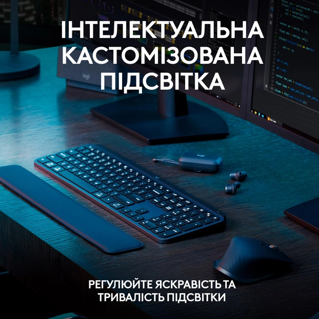 Клавіатура Logitech MX Keys S Wireless Ukr Graphite (L920-011593) (6921792) - Фото 7 Клавіатура Logitech MX Keys S Wireless Ukr Graphite (L920-011593) (6921792) - изображение 7
