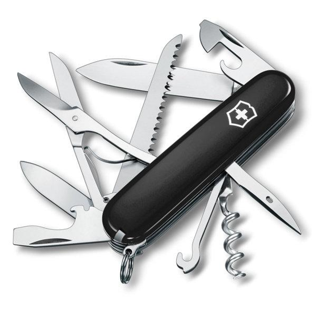 1.3713.3 Ніж Victorinox Swiss Army Huntsman чорний - зображення 2