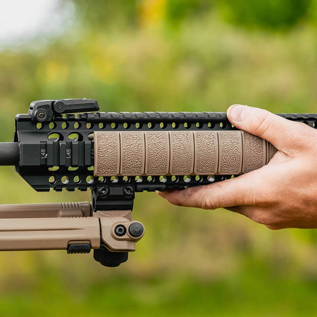 Полімерна захистна накладка Magpul на планку Picatinny/RIS 160mm XT MAG012-FDE - зображення 2