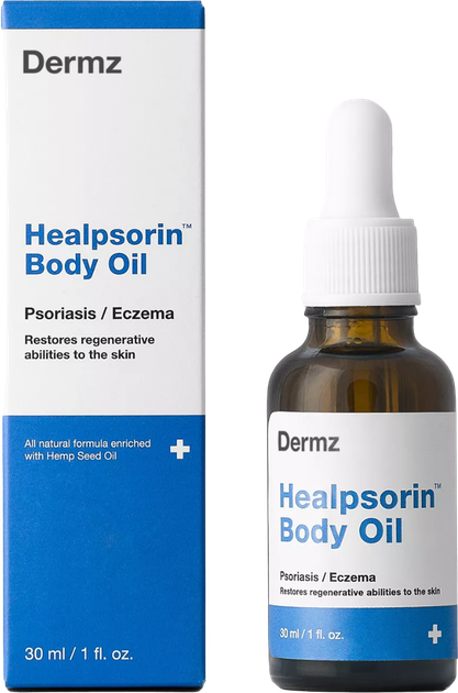Олія для догляду за тілом Dermz Healpsorin при псоріазі та АД 30 мл (5907222288177) - зображення 2