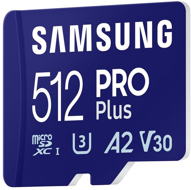Карта памяти Samsung PRO Plus microSDXC UHS-I 512GB Class 10 + Reader 2023 (MB-MD512SB/WW) - изображение 3