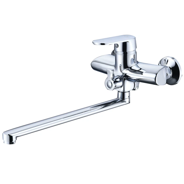Cмеситель для ванны однорычажный с длинным изливом LIDZ Tani хром силумин LDTAN005CRM44962 - Фото 1 Cмеситель для ванны однорычажный с длинным изливом LIDZ Tani хром силумин LDTAN005CRM44962 - изображение 1