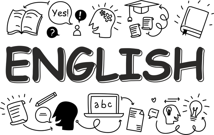 Вінілова наклейка на стіну English 154х97см декор для школи англійська у класі Happy Pocket Чорний матовий (HP-087M-070M) - зображення 7