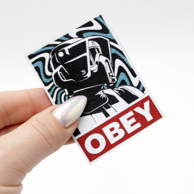 Шеврон на одежду напечатанный Obey на липучке - изображение 1