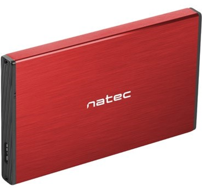 Зовнішня кишеня NATEC Rhino Go на диск SATA 2.5" HDD/SSD - USB 3.0 Red (NKZ-1279) - зображення 1