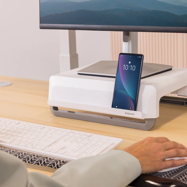 Настільна підставка під монітор Fellowes Breyta White (100352171) - зображення 10
