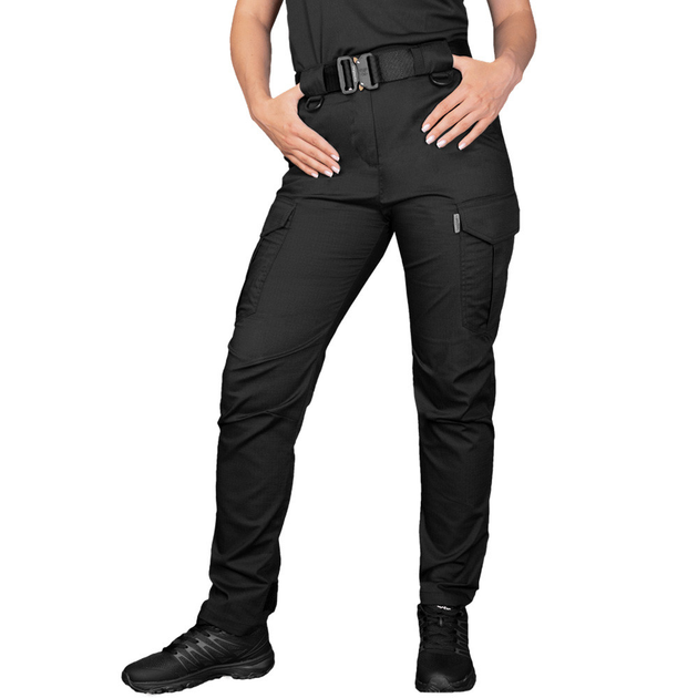 Женские Штаны Rip-Stop Flex с 6-ю карманами черные / Легкие Брюки Camotec Pani CG Patrol Pro размер XL - изображение 2