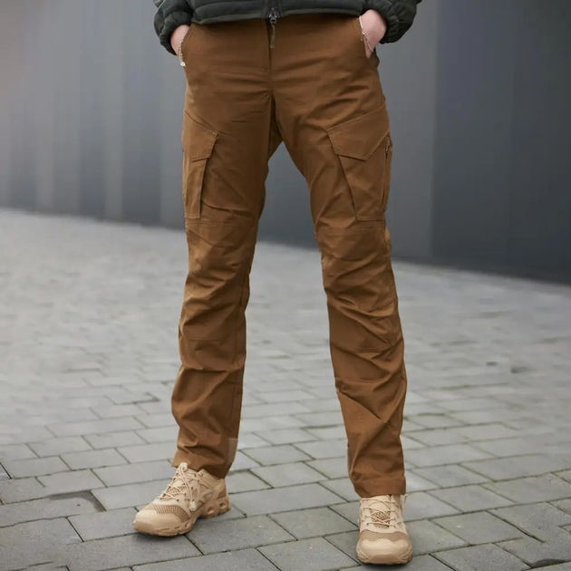 Жіночі штани з манжетами Military ріп-стоп койот розмір XL - зображення 1