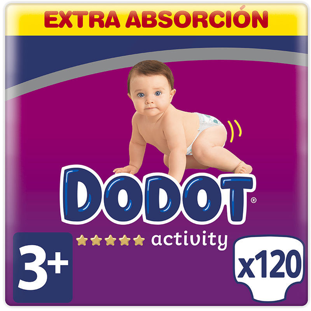 Підгузки Dodot Activity Extra Розмір 3 6-10 кг 120 шт (4015400930853) - зображення 1