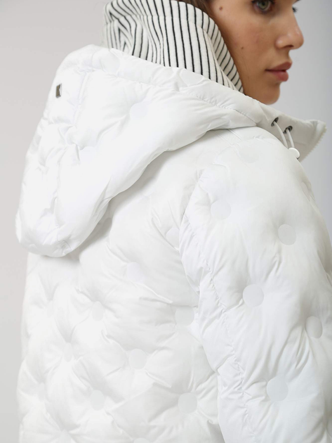 Куртка зимова жіноча Geox W3628WT3015-F1680 52 Біла (8056206432819) - зображення 7