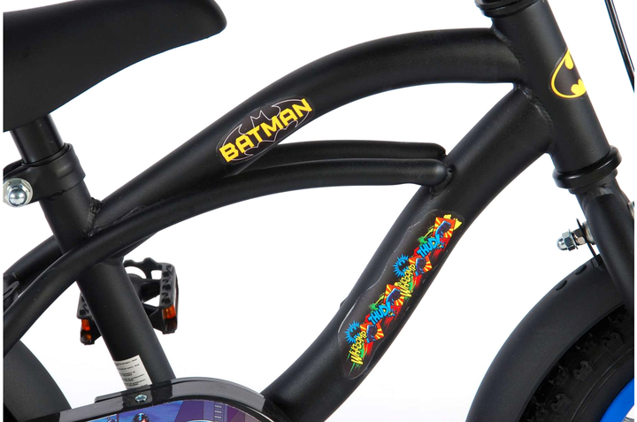 Rower dziecięcy Volare Batman Cruiser 12 Czarny (8715347812347) - obraz 3