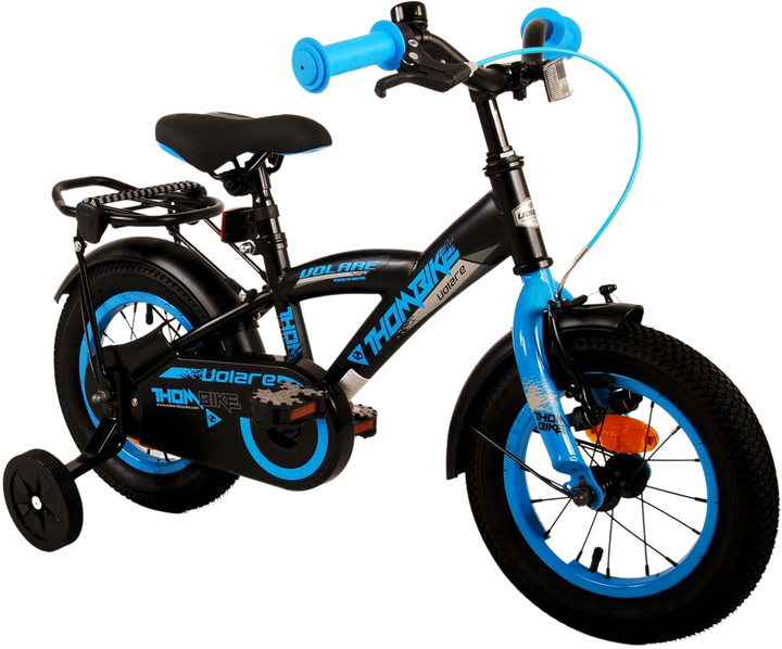 Rower dziecięcy Volare Thombike 12 Czarno-niebieski (8715347211706) - obraz 5