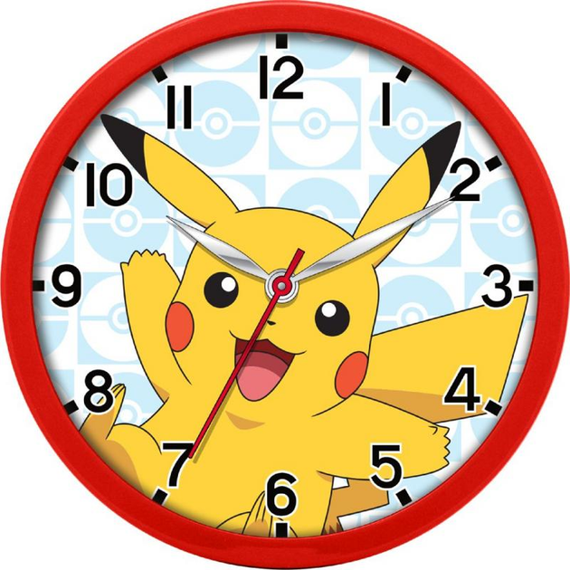 Дитячий настінний годинник Kids Euroswan Pokemon (8435507874809) - зображення 1
