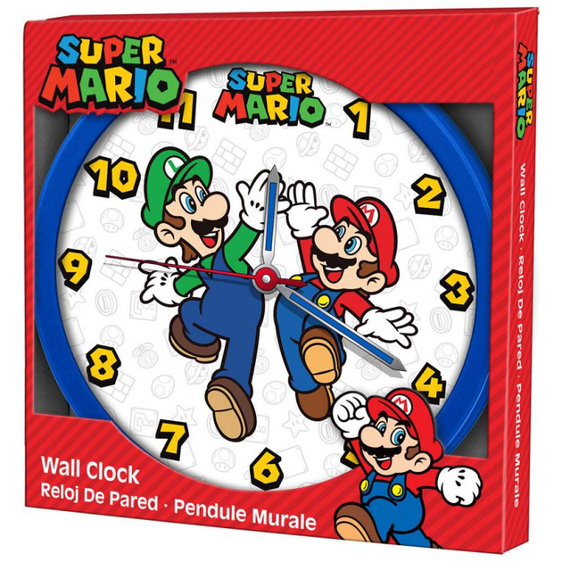 Дитячий настінний годинник Kids Euroswan Super Mario (8435507874816) - зображення 2
