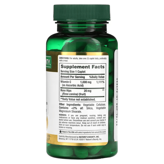 Витамины Nature's Bounty Витамин С с шиповником 1000 мг Vitamin C with ...