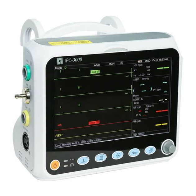 Монітор пацієнта транспортний із сумкою Creative Medical PC-3000 (PC-3000) - зображення 2