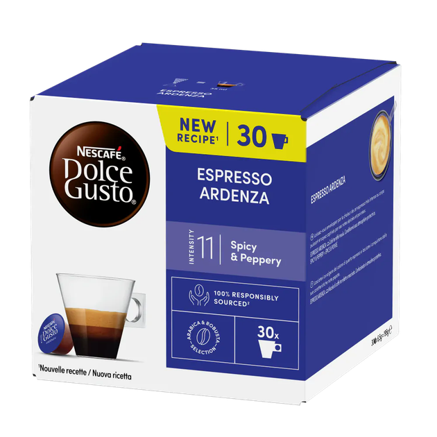 Кава в капсулах Nescafe Dolce Gusto Espresso Ardenza 30 шт Дольче густо Нескафе - Фото 1 Кава в капсулах Nescafe Dolce Gusto Espresso Ardenza 30 шт Дольче густо Нескафе - зображення 1