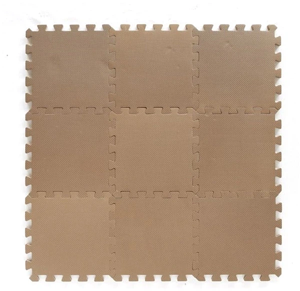 Mata do zabawy BabyDan 9 elementów Cappuccino (5705548046590) - obraz 2