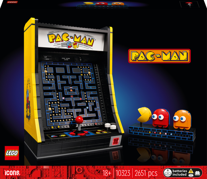 Zestaw konstrukcyjny LEGO Icons Arcade PAC-MAN 2651 elementów (10323) (955555905672547) - Outlet - obraz 1