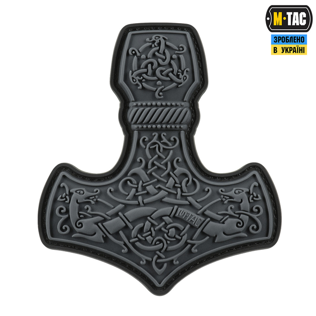 Нашивка M-Tac Mjölnir Large PVC Grey - зображення 1