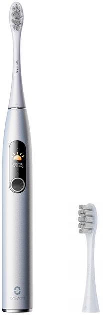 Електрична зубна щітка Oclean X Pro Digital Electric Toothbrush Glamour Silver - зображення 2