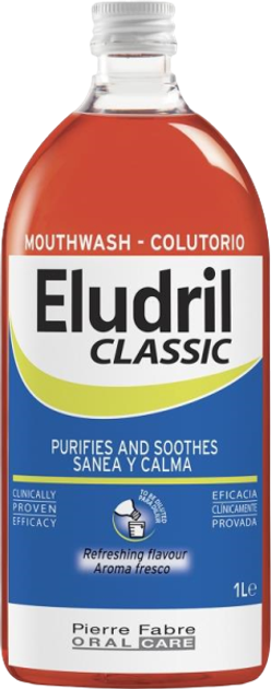 Ополіскувач для ротової порожнини Pierre Fabre Oral Care Eludril Classic 1 л (3577056023149) - зображення 1