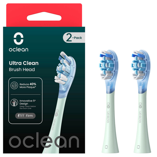 Końcówka do elektrycznej szczoteczki do zębów Oclean Ultra Gum Care 2szt. Green - obraz 1