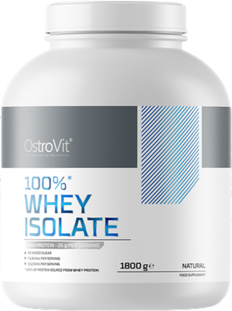 Протеїн OstroVit 100% Whey Isolate Бісквіт 1800 г (5903933909714) - зображення 1