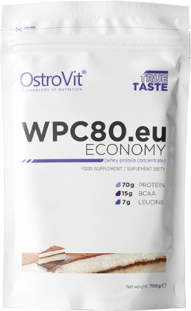 Протеїн OstroVit WPC80.eu Economy 700 г Ваніль (5902232611861) - зображення 1