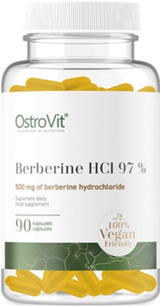 Харчова добавка OstroVit Berberine HCl 97% 90 капсул (5903933905297) - зображення 1