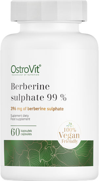 Suplement diety OstroVit Berberyna Siarczan 99% 60 kapsułek (5903933905310) - obraz 1