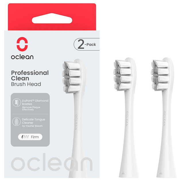 Końcówka do elektrycznej szczoteczki do zębów Oclean Professional clean 2szt Grey - obraz 1