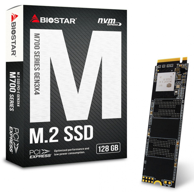 Dysk SSD Biostar M700 128GB M.2 PCIe 3.0 x4 3D NAND (TLC) (M700-128GB) - obraz 2