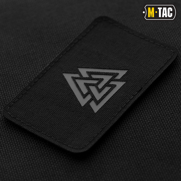 Нашивка M-Tac Валькнут горизонтальная Laser Cut Black/Grey - изображение 2