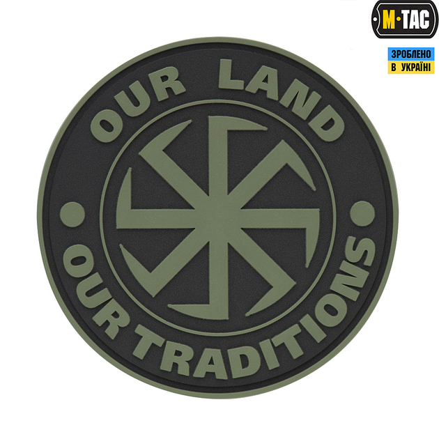 Нашивка Our Land PVC M-Tac Олива - зображення 1