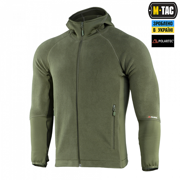 Кофта M-Tac Hoodie Polartec Sport Army Olive M - зображення 1