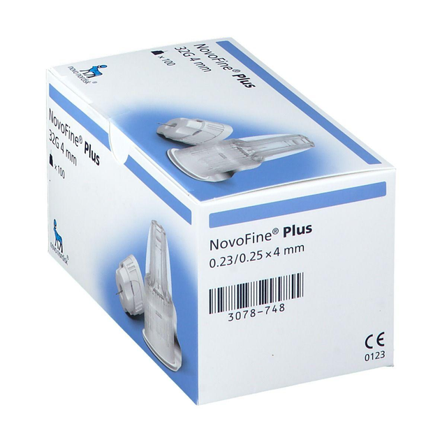 Голки для інсулінових ручок "Novofine Plus" 4 мм (32G x 0,23 мм), 100 шт. - зображення 2