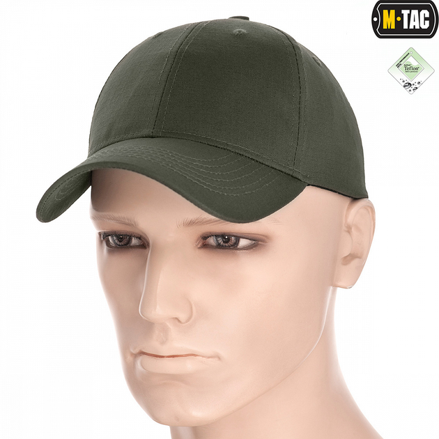 Ріп-стоп бейсболку S/M Olive M-Tac Flex Army - зображення 1