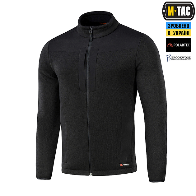 Кофта M-Tac Senator Fleece Polartec Black 3XL - зображення 1