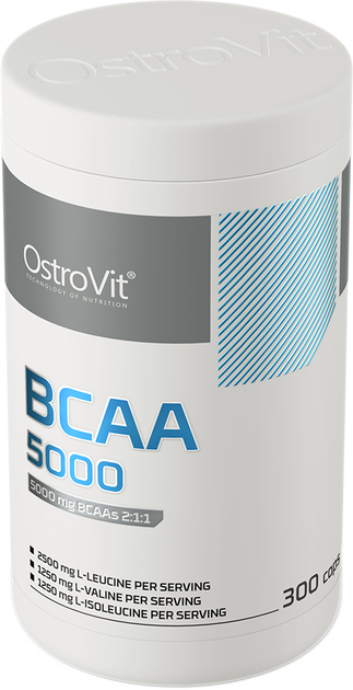 ВСАА OstroVit BCAA 1000 мг 300 капсул (5903246228335) - зображення 2