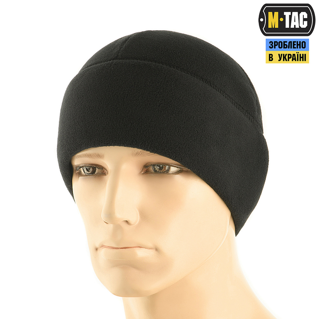 Шапка M-Tac Watch Cap Premium флис (250г/м2) with Slimtex Black M - изображение 1