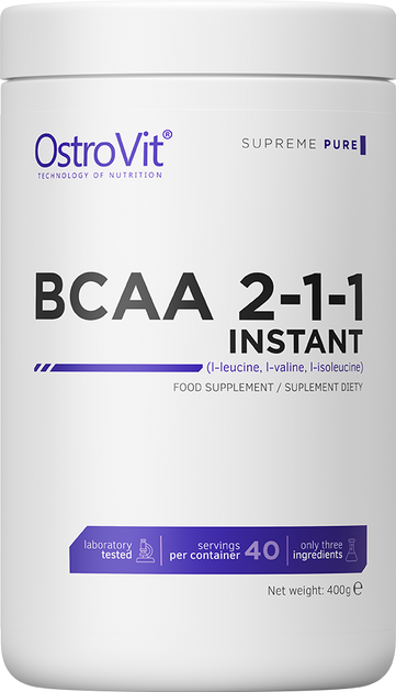 BCAA OstroVit BCAA 2-1-1 Instant 400 g Naturalny (5902232619744) - obraz 1