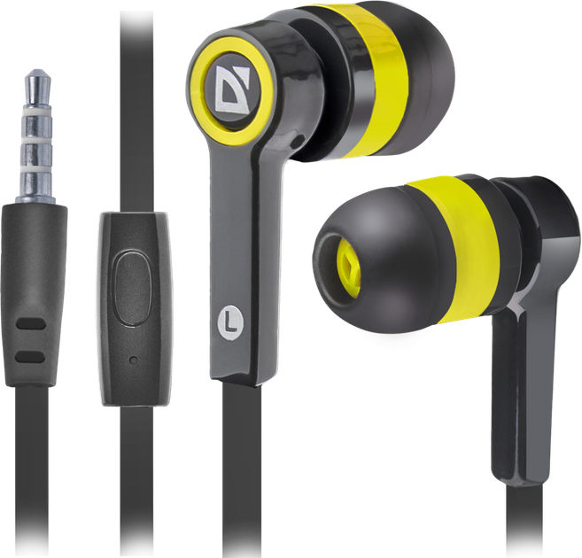 Гарнітура для смартфонів Defender Pulse 420 Yellow (63421) - Фото 1 Гарнітура для смартфонів Defender Pulse 420 Yellow (63421) - изображение 1